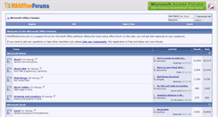 Desktop Screenshot of msofficeforums.com