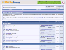 Tablet Screenshot of msofficeforums.com